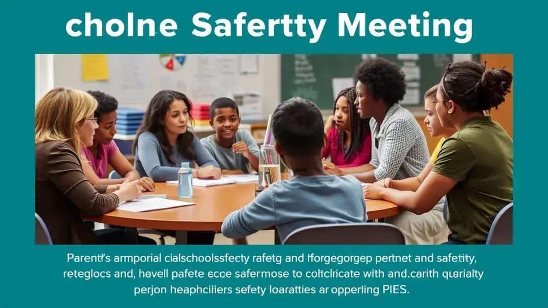 Involving parents and community in safety