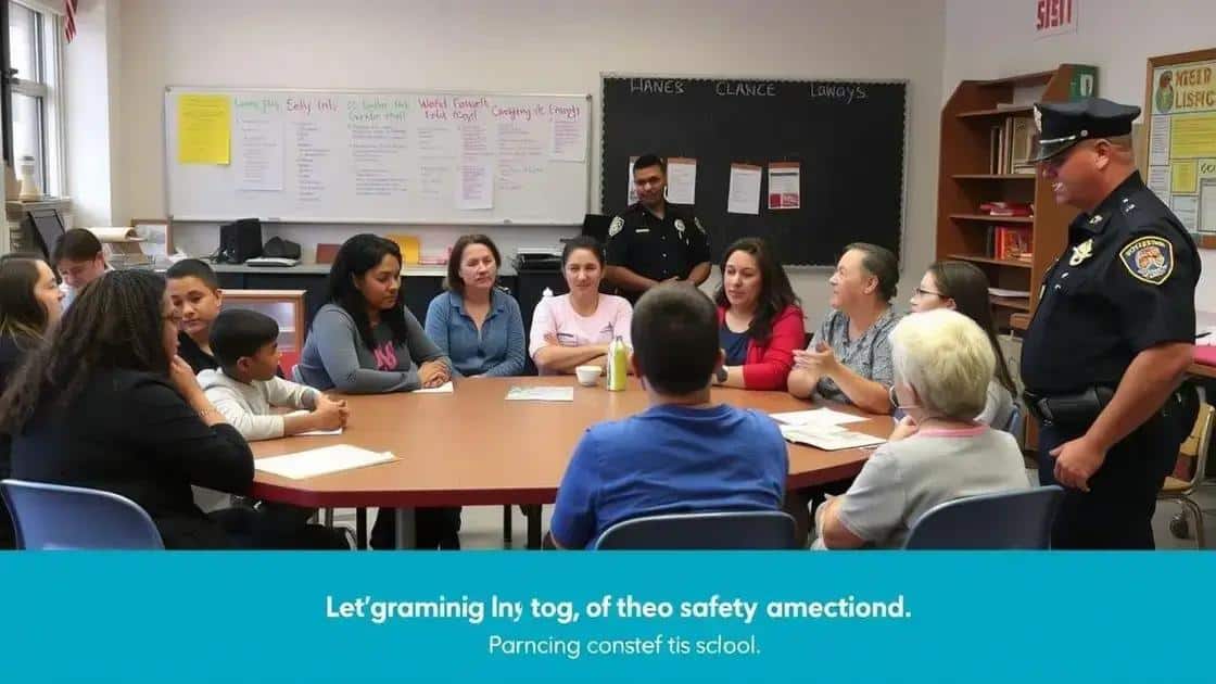 Community involvement in school safety
