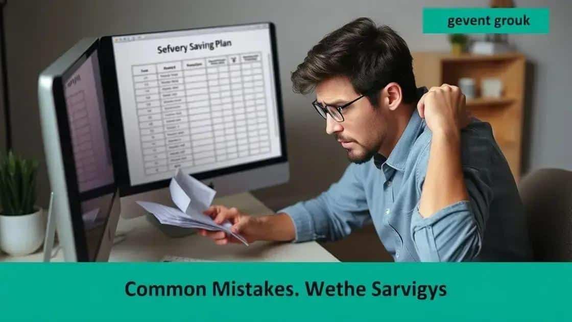Common mistakes to avoid when saving