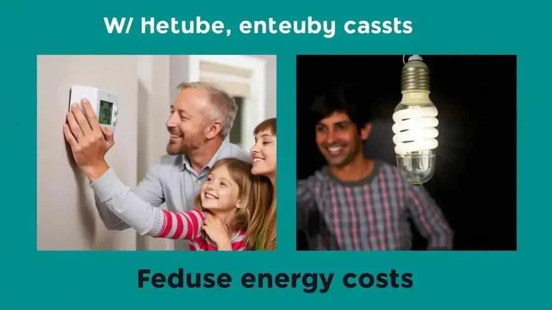 Tips for reducing energy costs