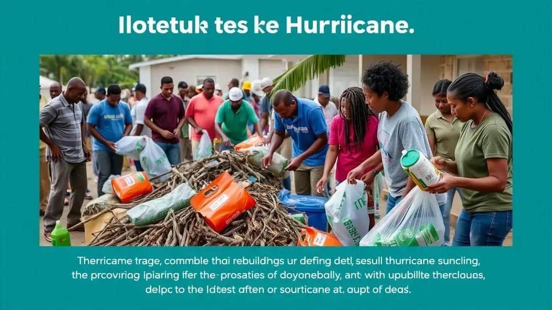 Community involvement in recovery efforts