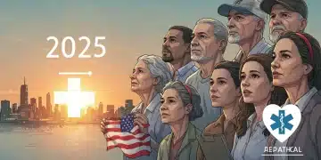 Medicaid Expansion 2025: 8 Million Americans Affected Diverse Americans looking towards a hopeful future with Medicaid expansion in 2025, symbolizing broader healthcare access.