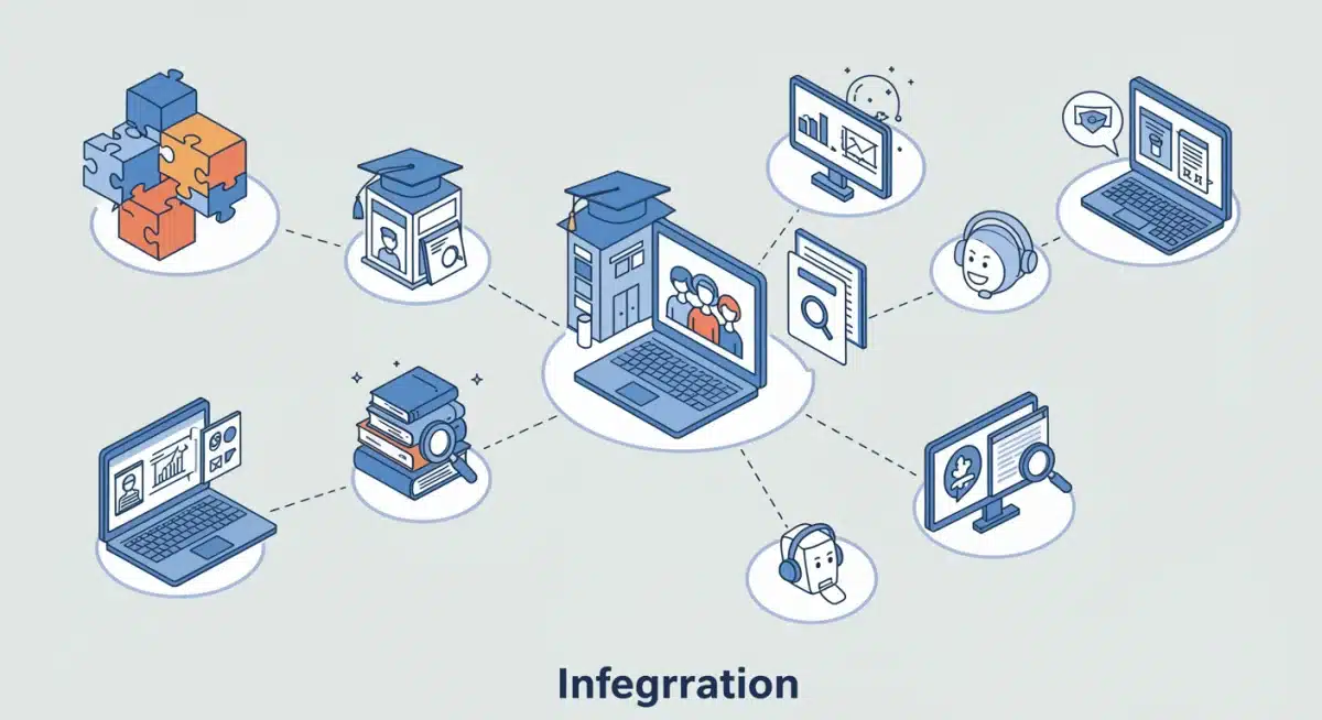 Visual representation of robust online learning platform features