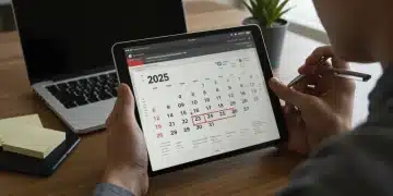 Thoughtful person reviewing unemployment benefit details for 2025 extensions on a tablet.