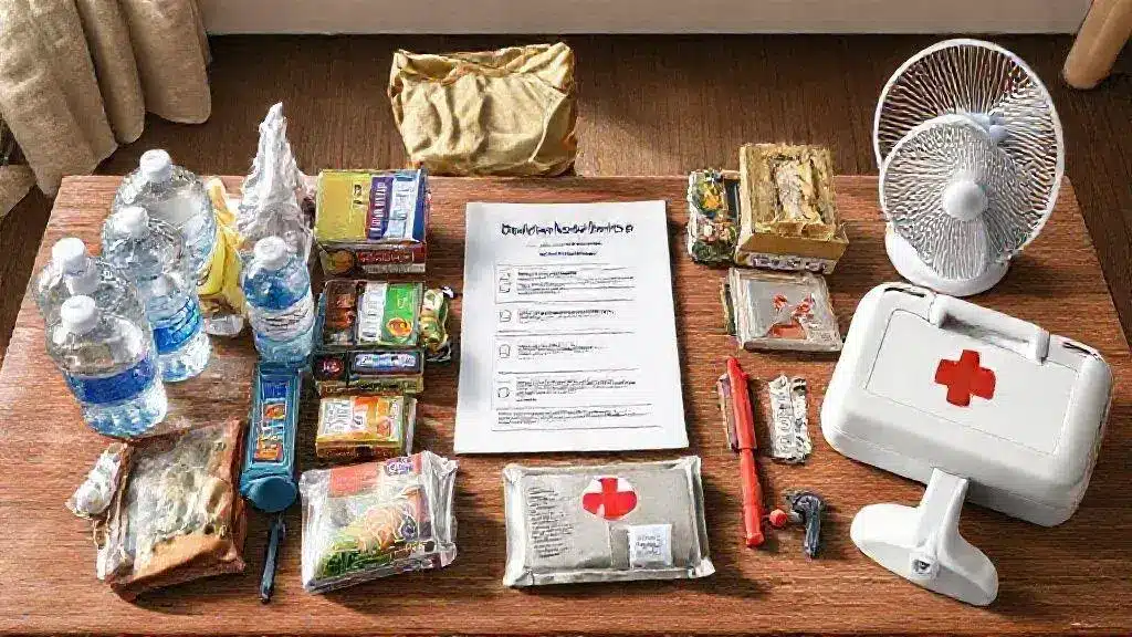 Emergency preparedness checklist for heatwaves