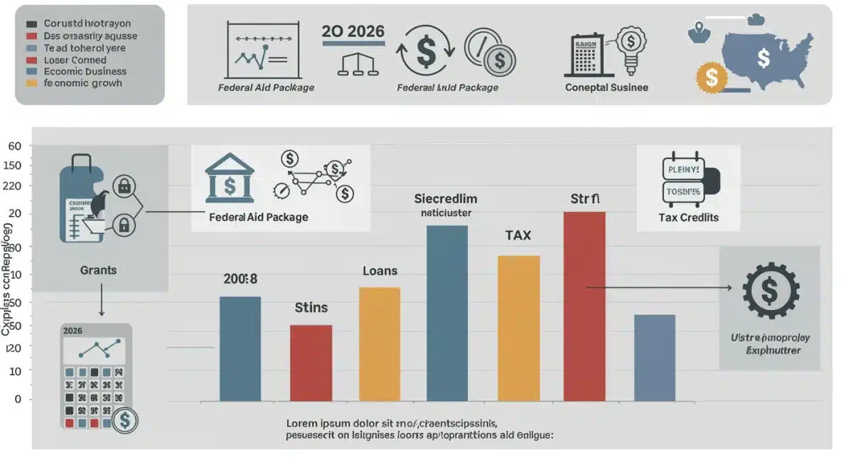 Infographic detailing 2026 federal aid package components