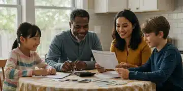 Family reviewing tax documents for 2026 deductions