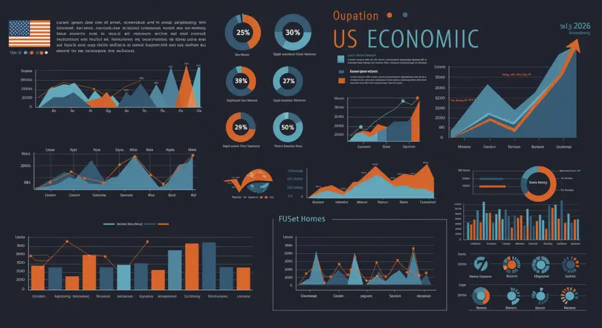 Infographic displaying positive US economic indicators for 2026