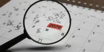 Calendar 2026 with magnifying glass, symbolizing future SSI benefit planning