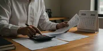 Person analyzing tax documents for 2026 tax code changes