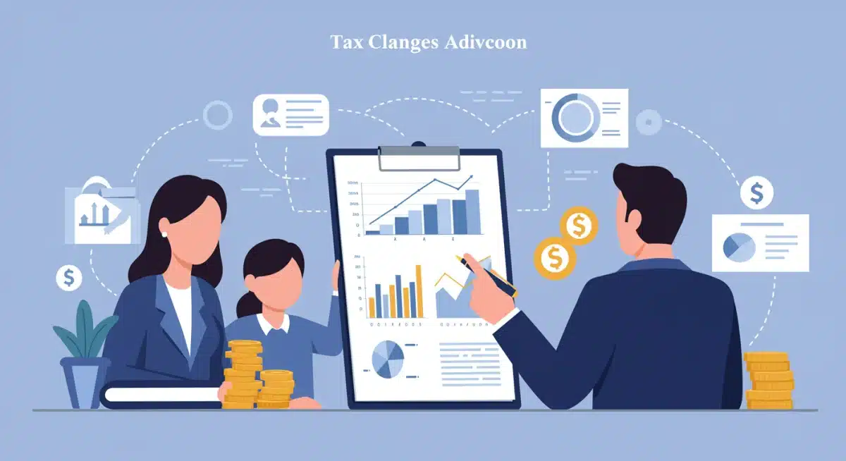 Family consulting tax advisor about personal tax code changes