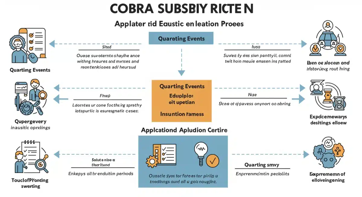 Infographic detailing eligibility requirements and application steps for the 2026 COBRA subsidy.