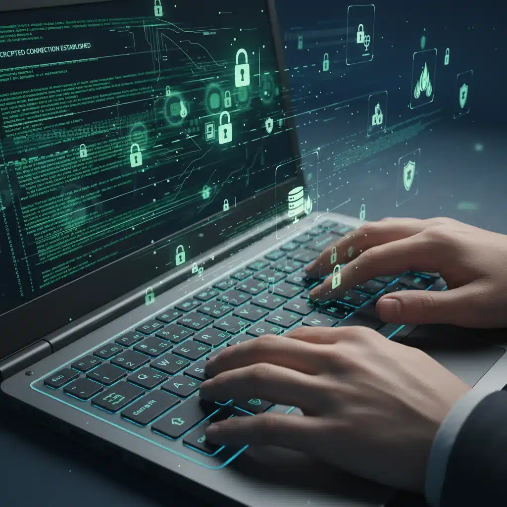 Secure data encryption and robust digital defense strategies