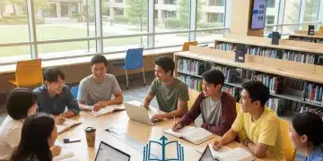 College students studying in a library, representing accessible higher education through Pell Grants.