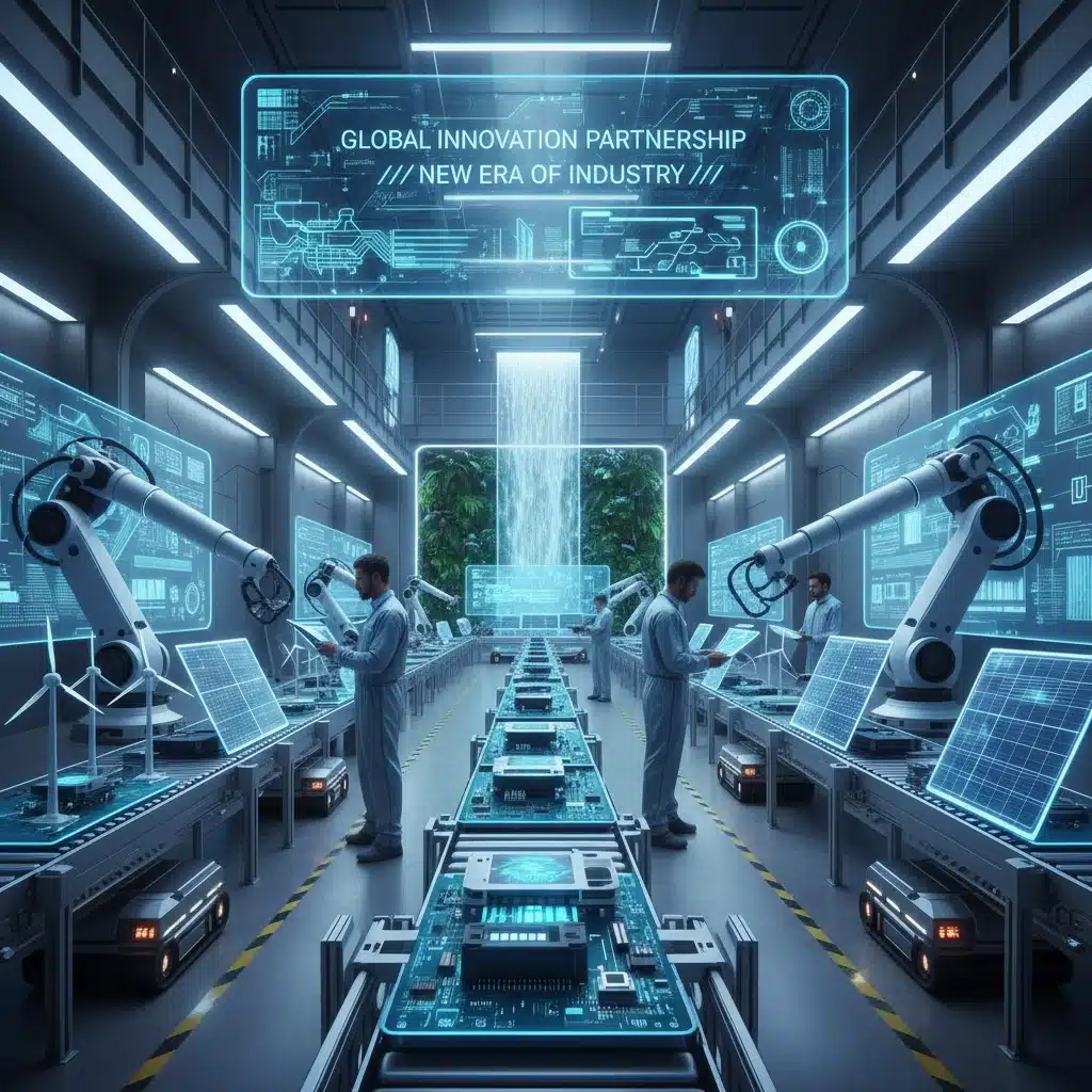 Automated factory floor showcasing technological innovation and efficiency in industries impacted by new trade agreements.