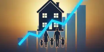 Graph showing rising interest rates impacting mortgage payments and housing.