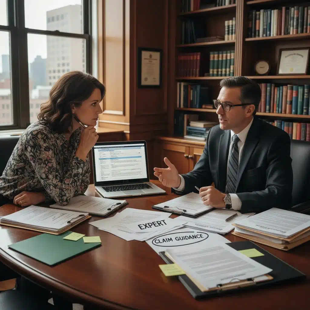 Applicant consulting with disability attorney or advocate